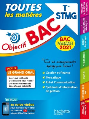 cover image of Objectif Bac 2021 Toutes les matières Term STMG